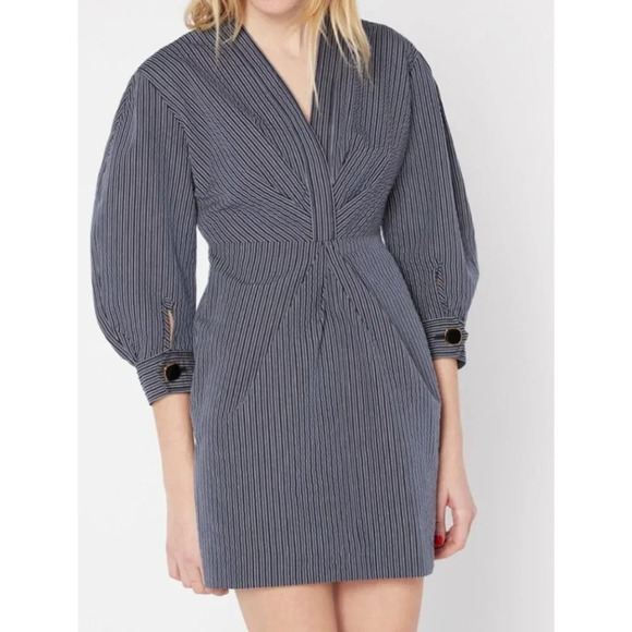 Sandro Paris Womens Kassy Formal Mini Dress Black Size 42 - Picture 1 of 15